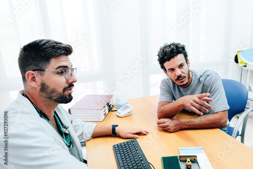 Doctor Consulting with Male Patient in medical consultation