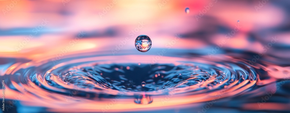 An image of a water droplet under a microscope, revealing the microorganisms swimming inside, clear ligh An image of a water droplet under a microscope, revealing the microorganisms swimming inside, clear ligh