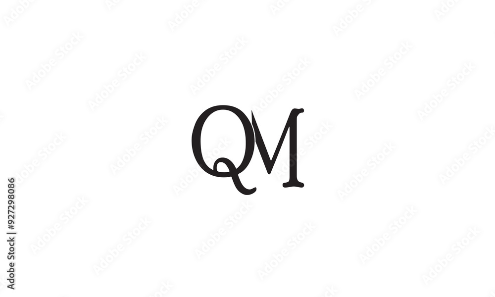 QM, MQ, M, Q Abstract Letters Logo Monogram QM, MQ, M, Q Abstract Letters Logo Monogram