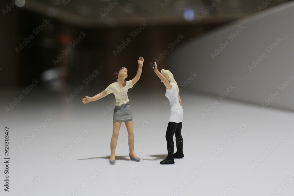 a give me five of lady figure a give me five of lady figure