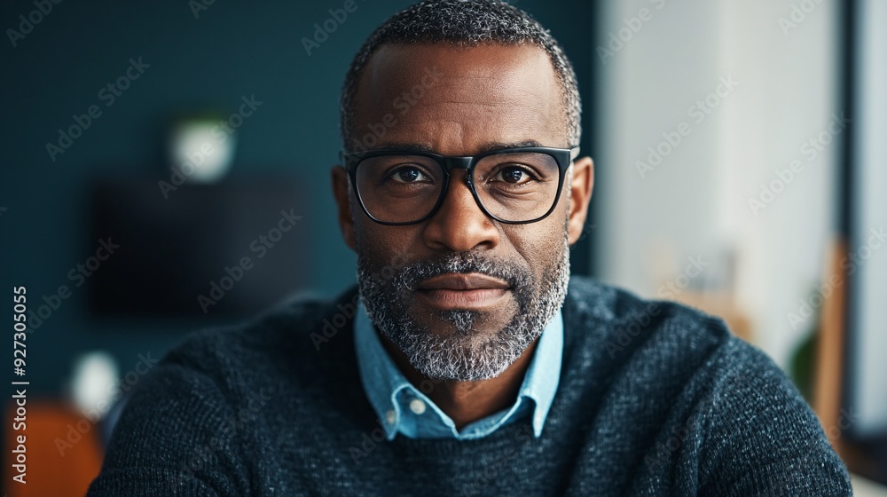 Portrait of Mature Man With Glasses Portrait of Mature Man With Glasses