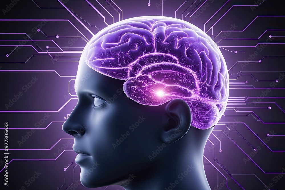 Intricate Digital Structure Featuring Glowing Purple Neural Networks Against a Dark Background Intricate Digital Structure Featuring Glowing Purple Neural Networks Against a Dark Background