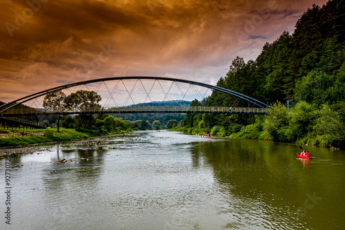 Dolina Popradu, spływ kajaków, lato 2024 photo