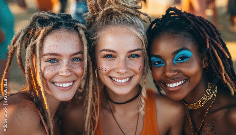 The happiness and love between friends are evident in their smiles and warm expressions, capturing the essence of shared joy and closeness. The happiness and love between friends are evident in their smiles and warm expressions, capturing the essence of shared joy and closeness.