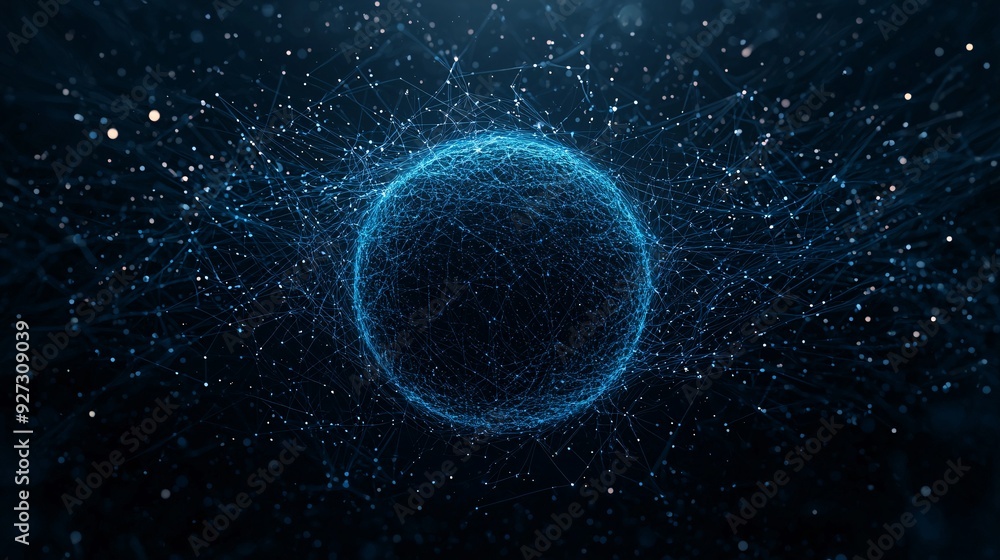 Digital Network Sphere in Space Digital Network Sphere in Space