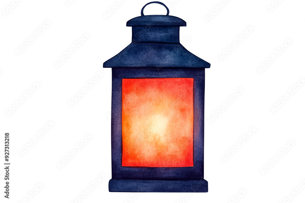 A beautiful watercolor lantern emitting a warm glow, perfect for cozy atmospheres and creative design projects. A beautiful watercolor lantern emitting a warm glow, perfect for cozy atmospheres and creative design projects.
