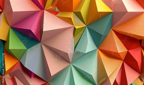 abstract 3d geometric background design