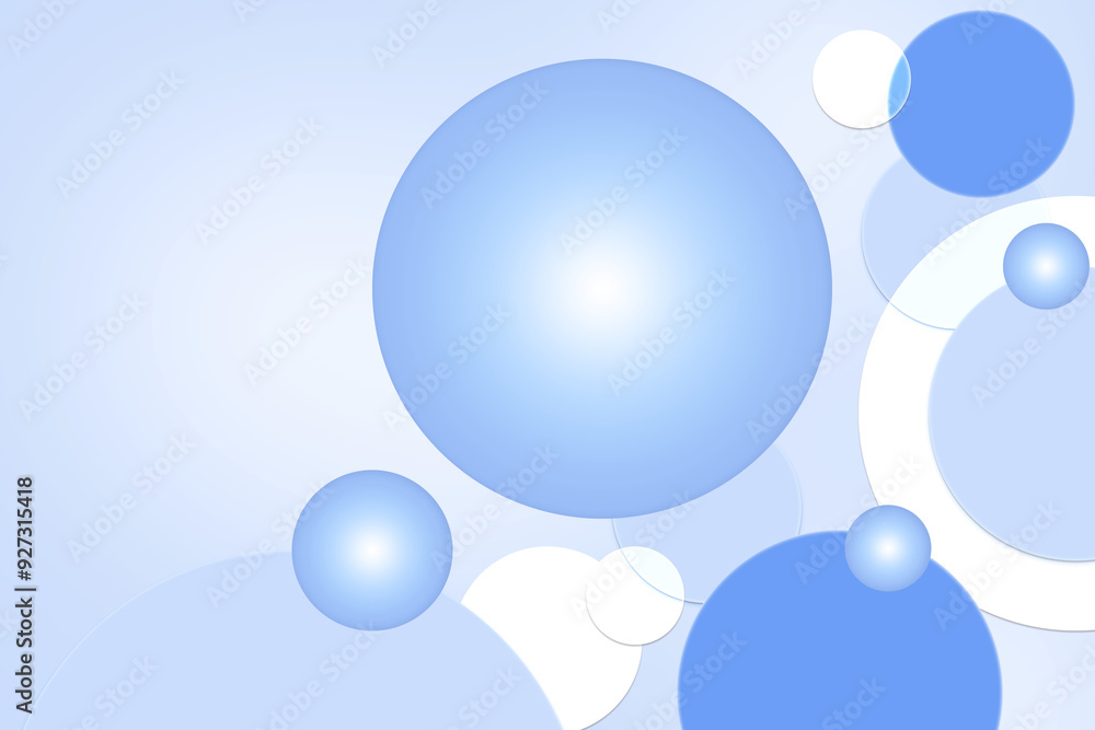 Modern abstract geometric background gradient soft light blue bokeh for ...