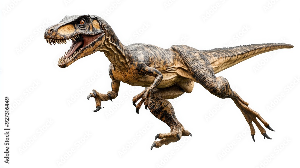 A realistic 3D rendering of a roaring dinosaur, isolated on a white background. Perfect for educational and creative projects. A realistic 3D rendering of a roaring dinosaur, isolated on a white background. Perfect for educational and creative projects.