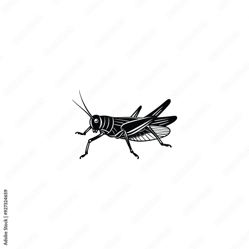 grasshopper on white background grasshopper on white background