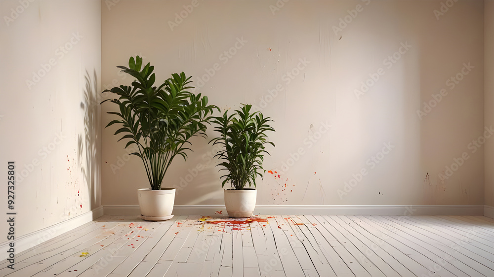 Fototapeta premium empty scene to use in interior designs and mockups 