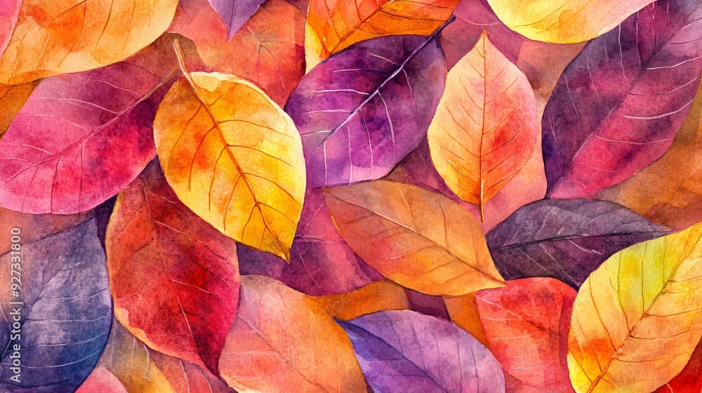 A vibrant close-up of colorful autumn leaves in various shades of yellow, orange, red, and green, showcasing the natural beauty of the fall season A vibrant close-up of colorful autumn leaves in various shades of yellow, orange, red, and green, showcasing the natural beauty of the fall season