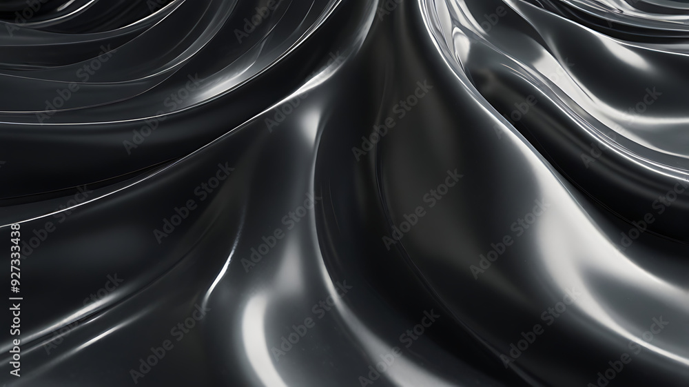 Fototapeta premium Gray Wavy Background