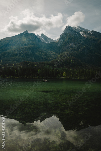 lake and mountains