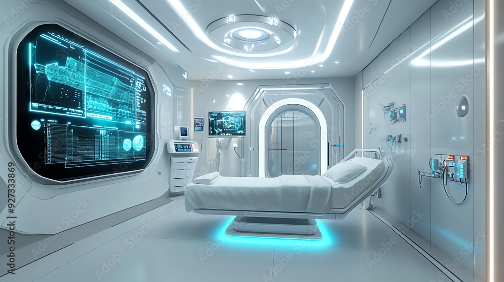 Futuristic Hospital Room Interior Design Futuristic Hospital Room Interior Design