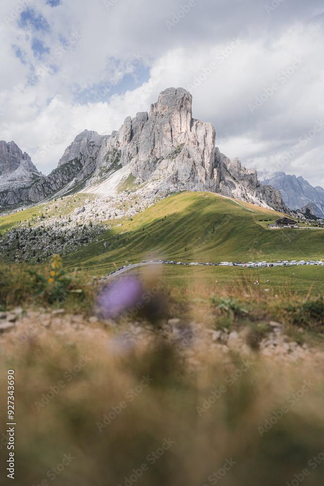 passo di giaui in dolomites 