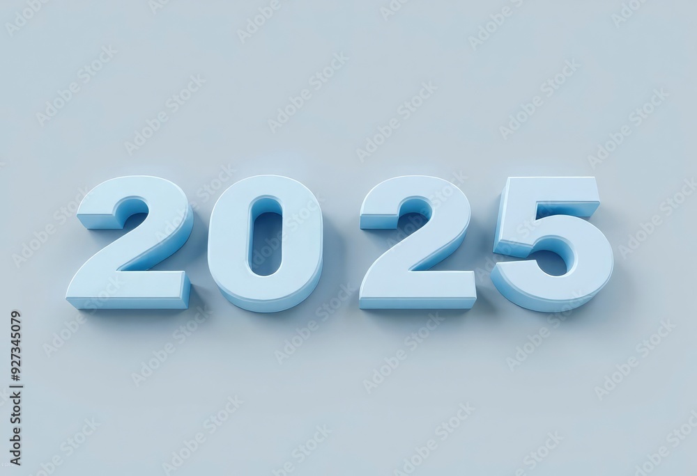 text 2025 background 3d rendering, ai text 2025 background 3d rendering, ai