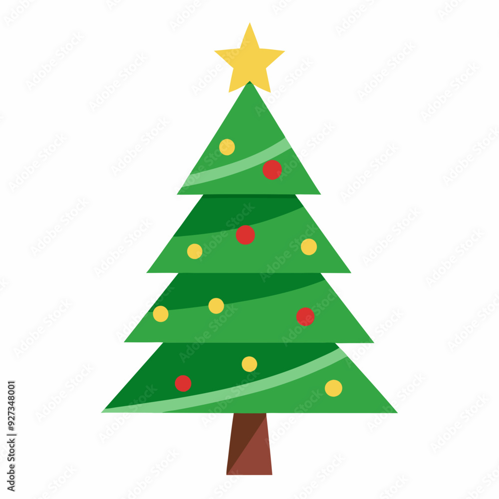 Christmas tree isolated silhouette vector illustration Christmas tree isolated silhouette vector illustration