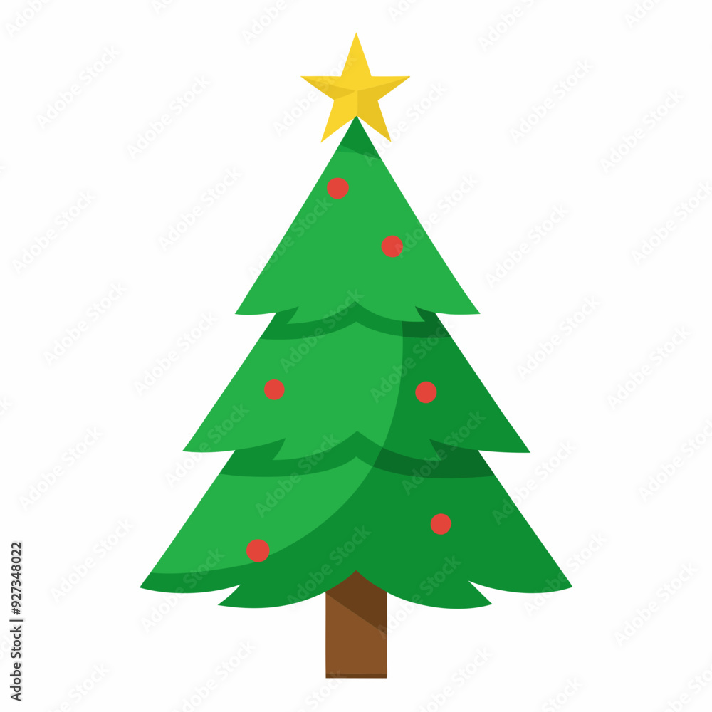 Christmas tree isolated silhouette vector illustration Christmas tree isolated silhouette vector illustration