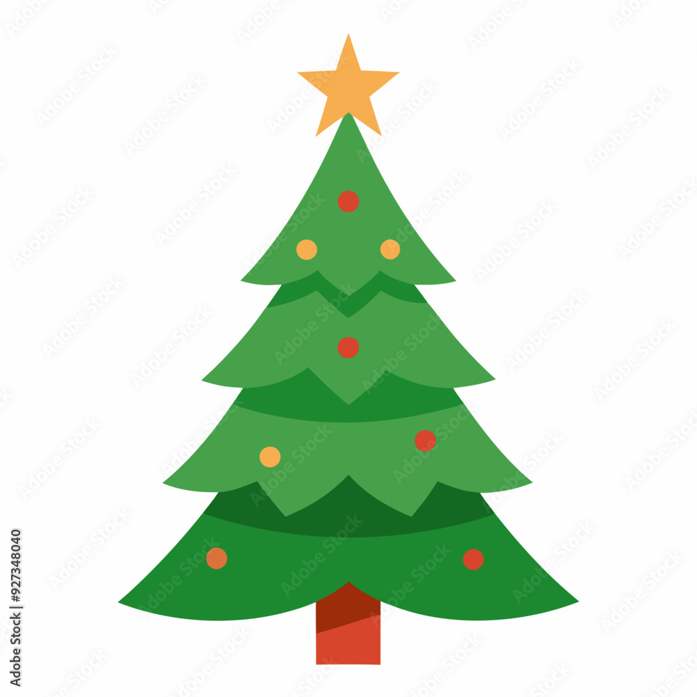 Christmas tree isolated silhouette vector illustration Christmas tree isolated silhouette vector illustration