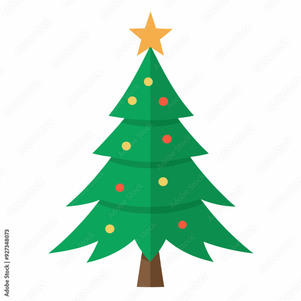 Christmas tree isolated silhouette vector illustration Christmas tree isolated silhouette vector illustration