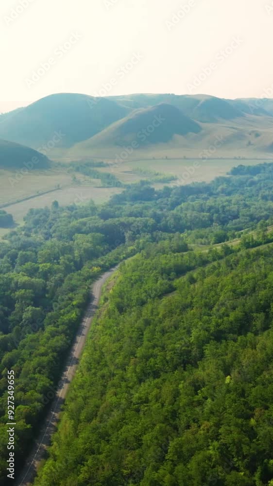 Aerial view of rural area during summer Aerial view of rural area during summer
