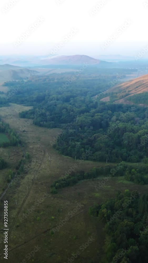 Aerial view of rural area during summer Aerial view of rural area during summer