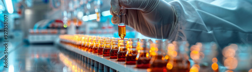 Holographic virus cure display in a futuristic lab
