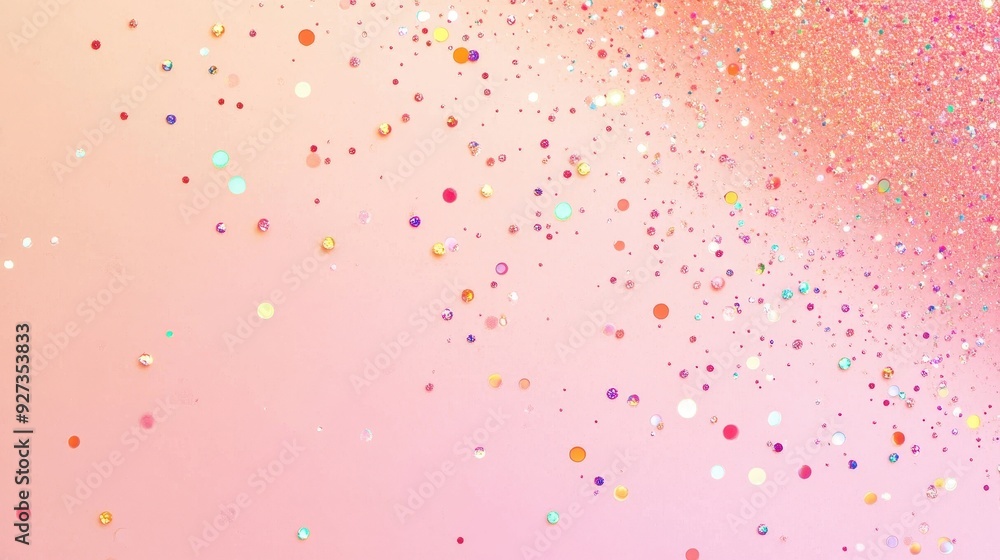 A vibrant, sparkling background with colorful dots against a soft pink gradient. A vibrant, sparkling background with colorful dots against a soft pink gradient.