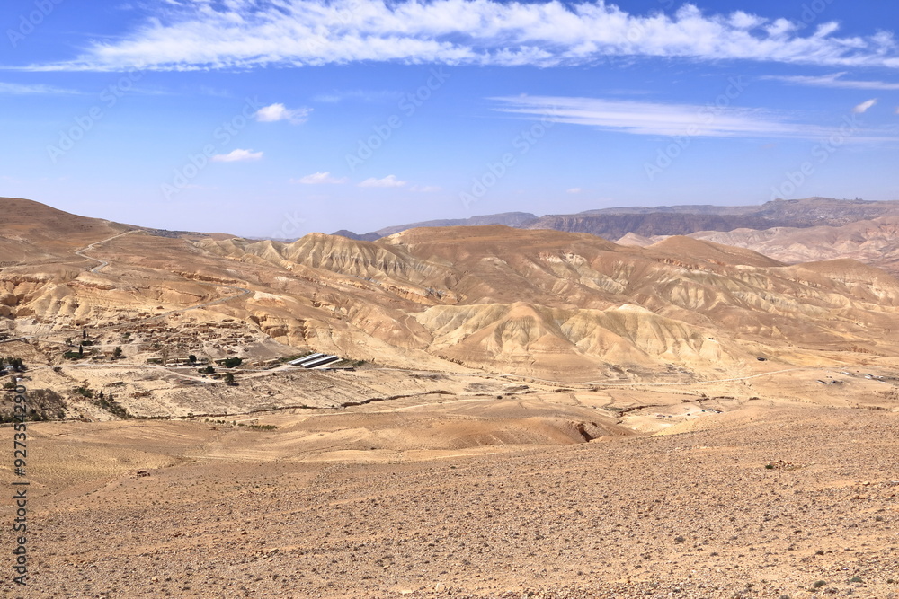 Abandoned village and landscape around near Montreal, Shobak, Dana Nature Reserve, Jordan Abandoned village and landscape around near Montreal, Shobak, Dana Nature Reserve, Jordan