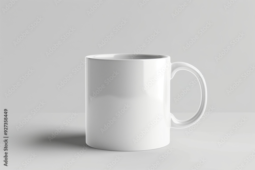 White mug on isolated background. White mug on isolated background.