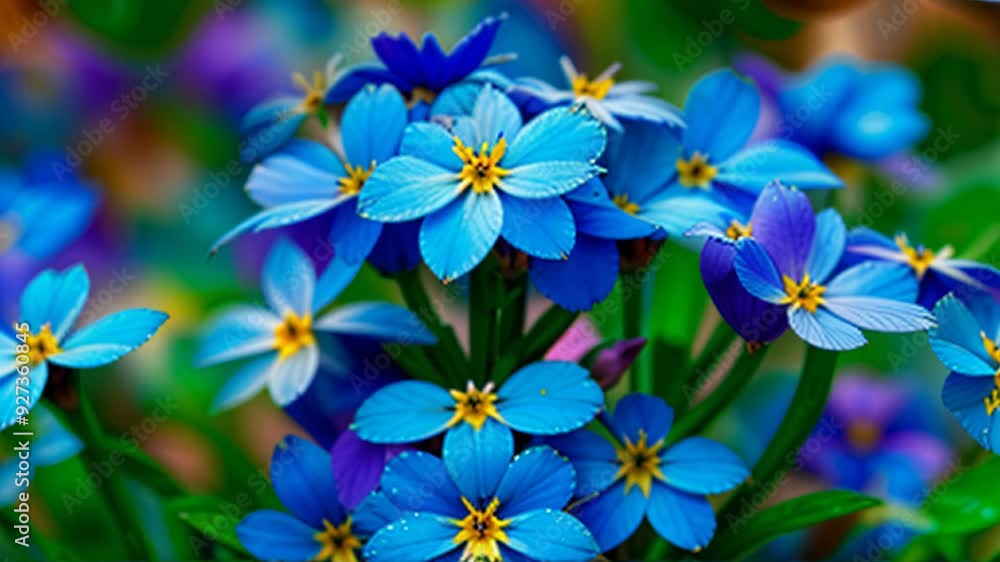 Floral background with blue flowers Floral background with blue flowers