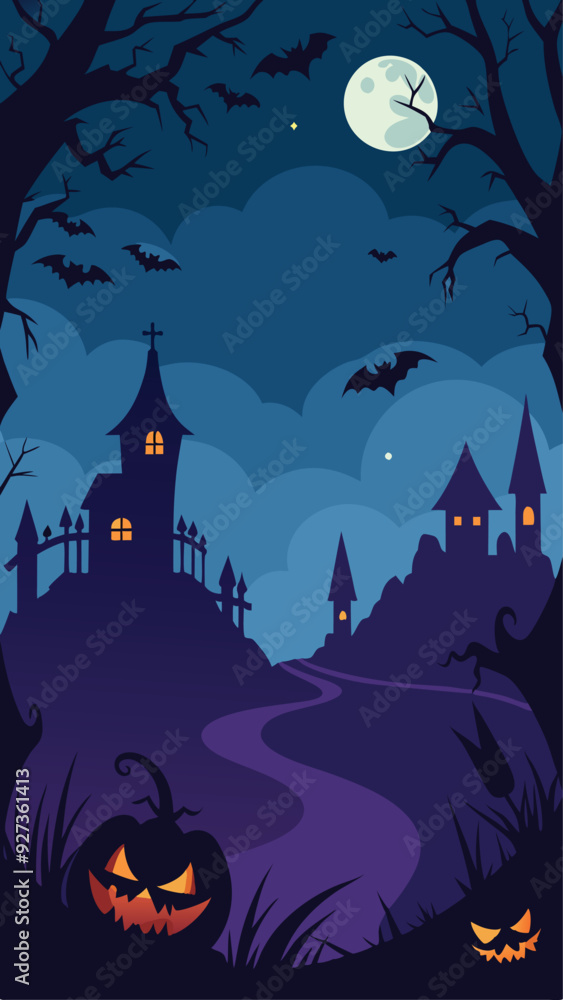Hand drawn background for halloween vector Hand drawn background for halloween vector
