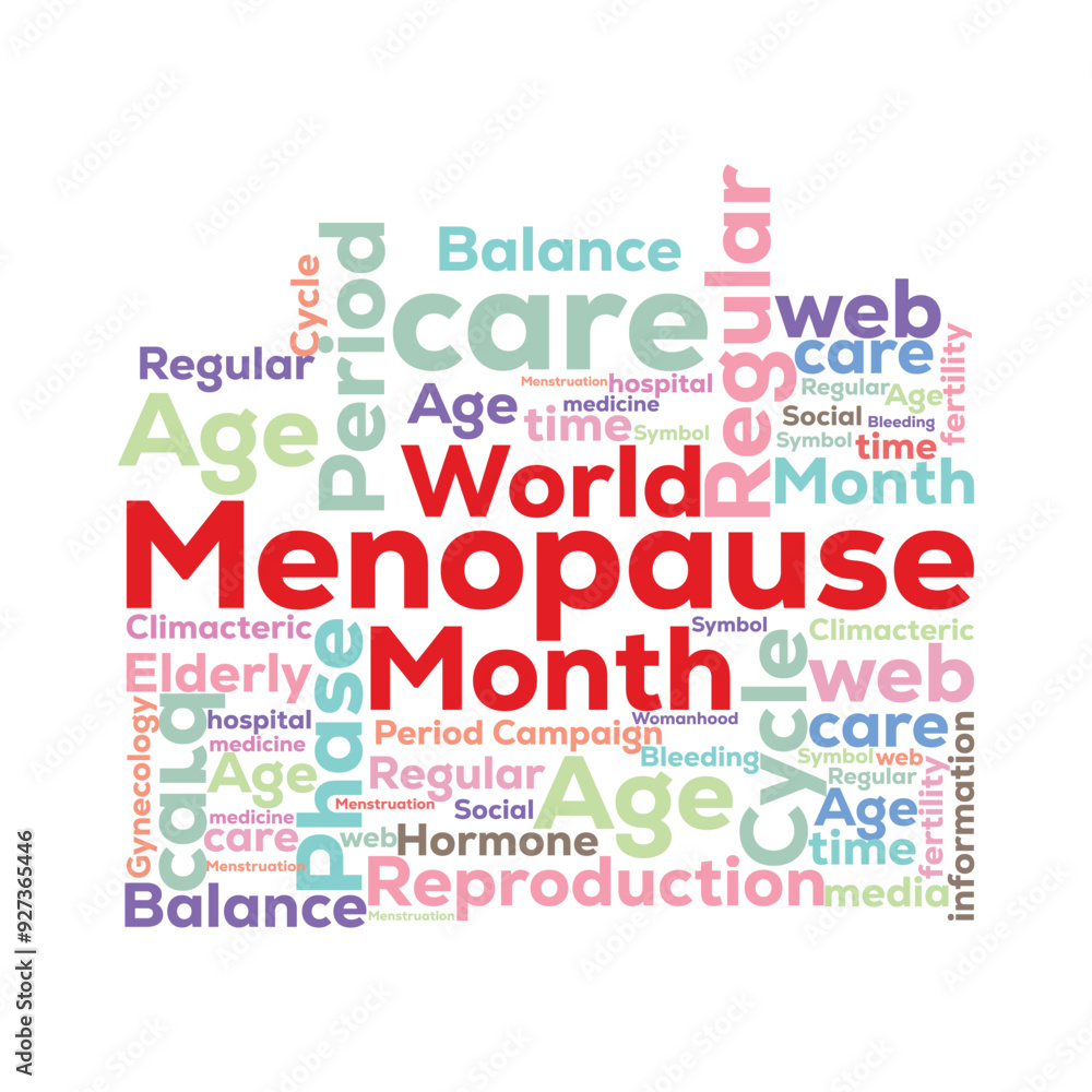 World Menopause Month. banner background vector illustration with awareness design. World Menopause Month. banner background vector illustration with awareness design.