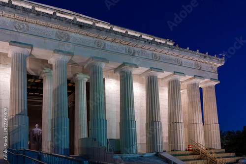 View of the Lincoln Memorial During Renovations