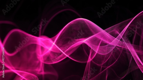 Abstract pink waves creating a dynamic and vibrant visual effect.