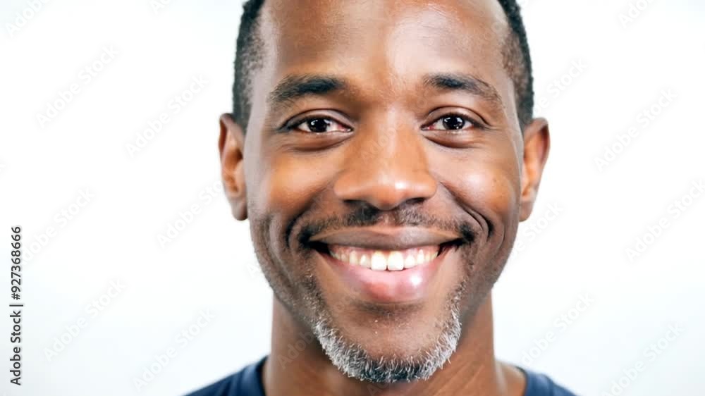 Smiling man with short hair and beard in a light background Smiling man with short hair and beard in a light background