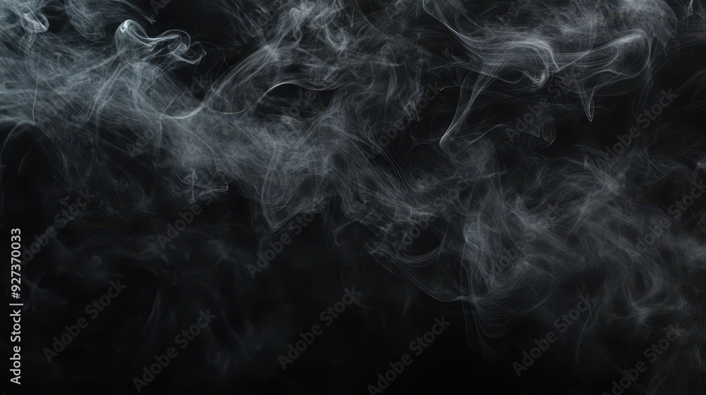 Abstract smoke patterns on a dark background, creating a mysterious atmosphere. Abstract smoke patterns on a dark background, creating a mysterious atmosphere.