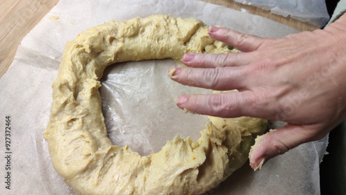 typical spanish cake as kings day tradition