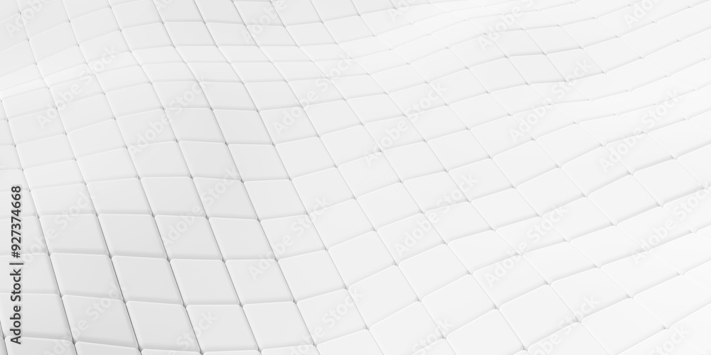 Bend white cube boxes block wave background, wallpaper banner template Bend white cube boxes block wave background, wallpaper banner template