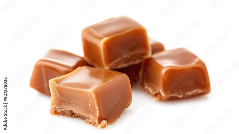 Caramel candy isolated on white background Caramel candy isolated on white background