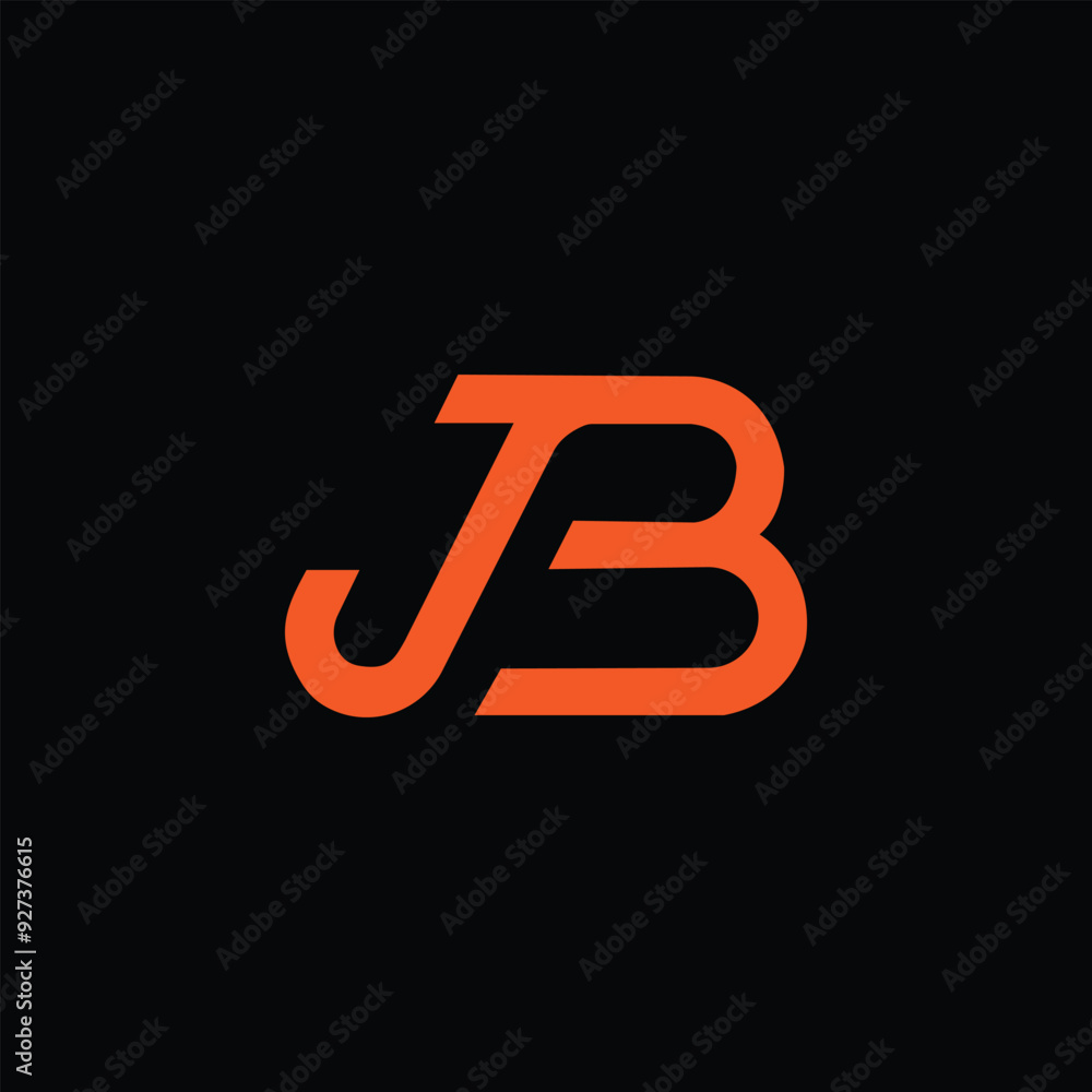 JB, BJ, Abstract initial monogram letter alphabet logo design JB, BJ, Abstract initial monogram letter alphabet logo design
