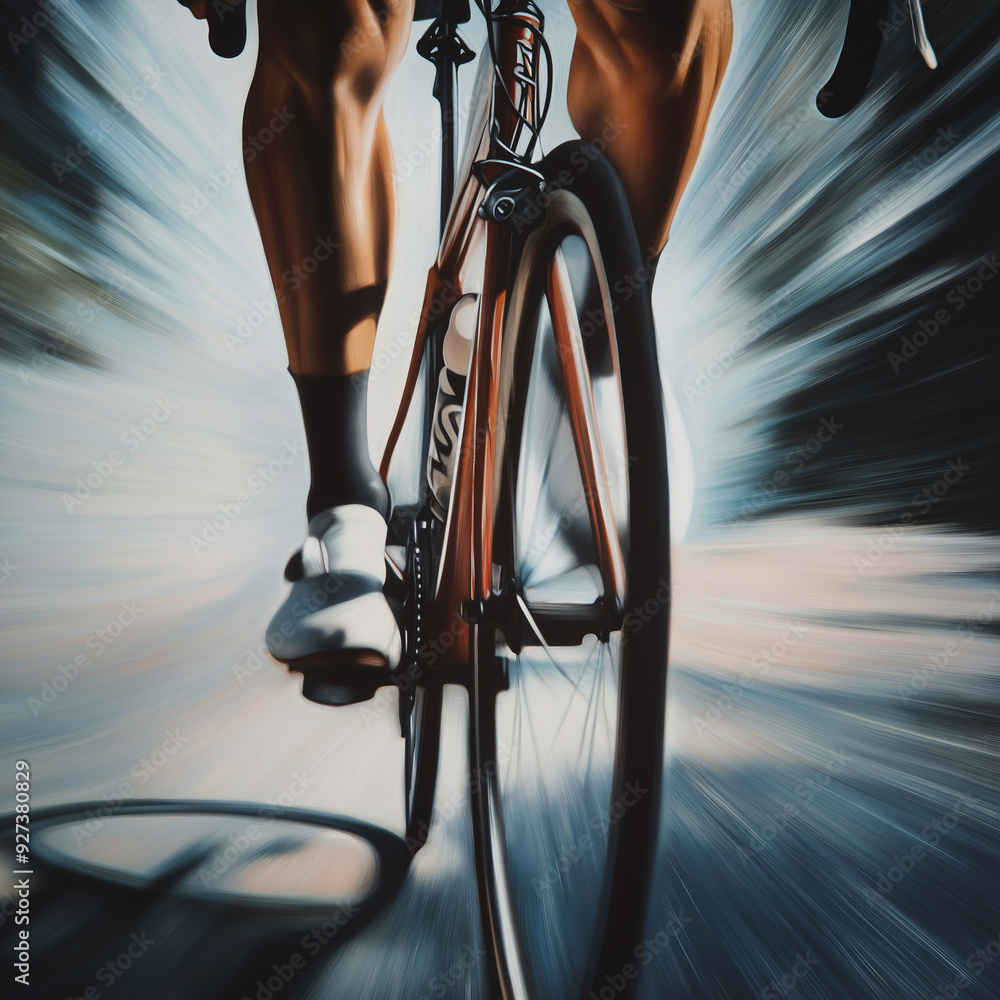 Naklejka premium cyclist