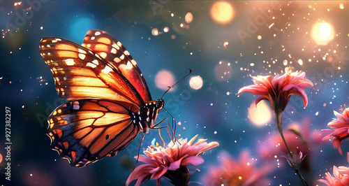 butterflies and stars