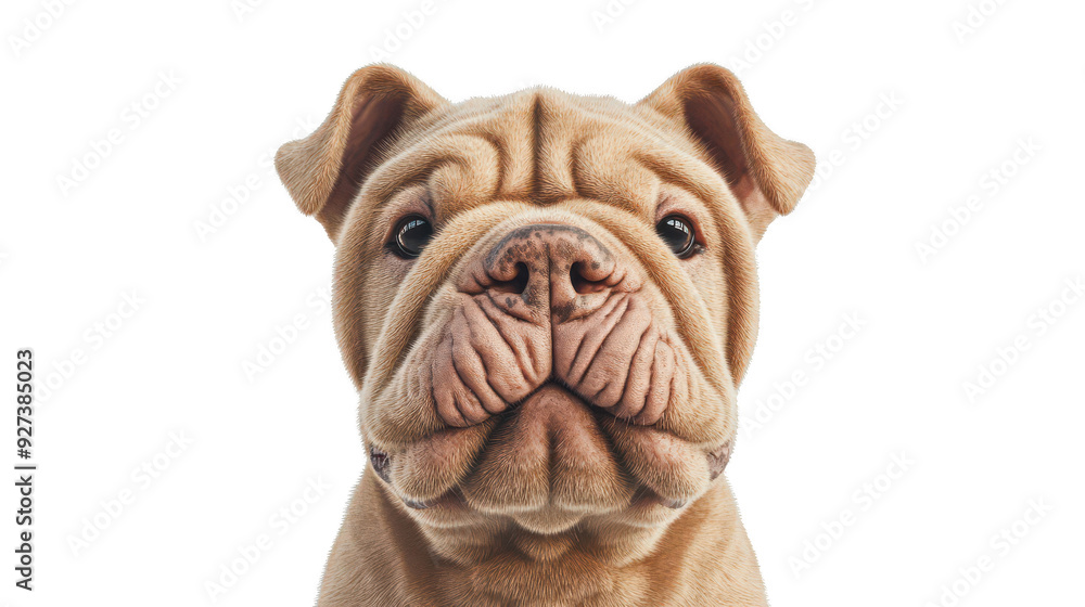 3D realistic of Chinese Shar-Pei wrinkling nose 3D realistic of Chinese Shar-Pei wrinkling nose