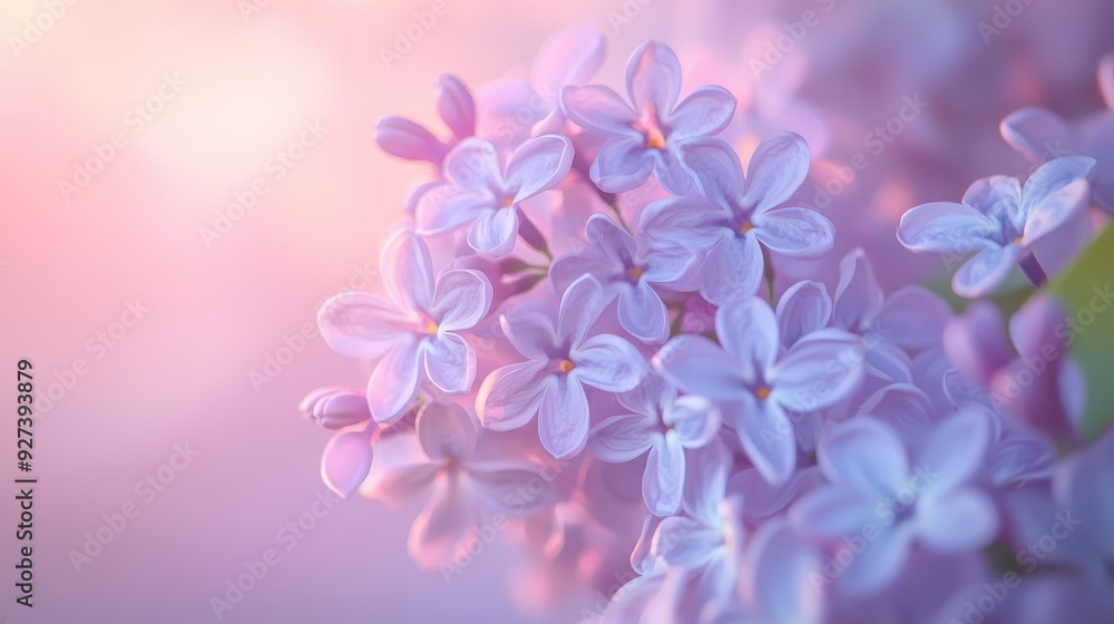 A close-up of delicate lilac flowers with a soft, dreamy background. A close-up of delicate lilac flowers with a soft, dreamy background.