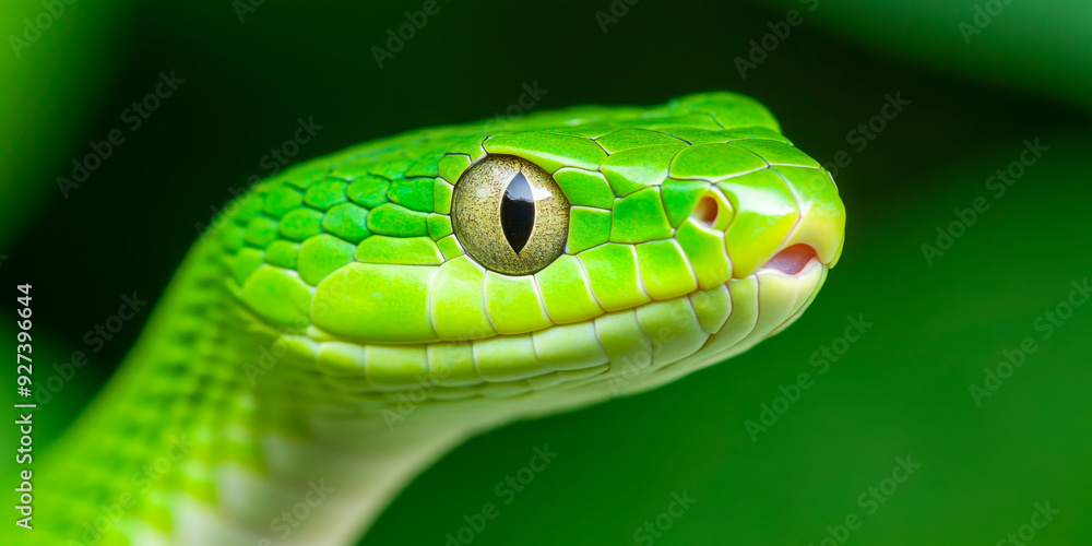 A stunning close-up photograph of a vibrant green cobra, symbolizing the Year of the Green Snake for the Chinese Zodiac in 2025. The image showcases the intricate details of the snake's scales A stunning close-up photograph of a vibrant green cobra, symbolizing the Year of the Green Snake for the Chinese Zodiac in 2025. The image showcases the intricate details of the snake's scales