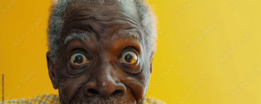 Funny Looking Older African Man Staring Funny Looking Older African Man Staring
