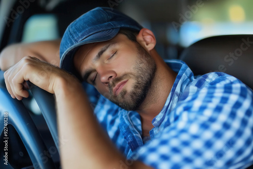 Truck Driver Falling Asleep...