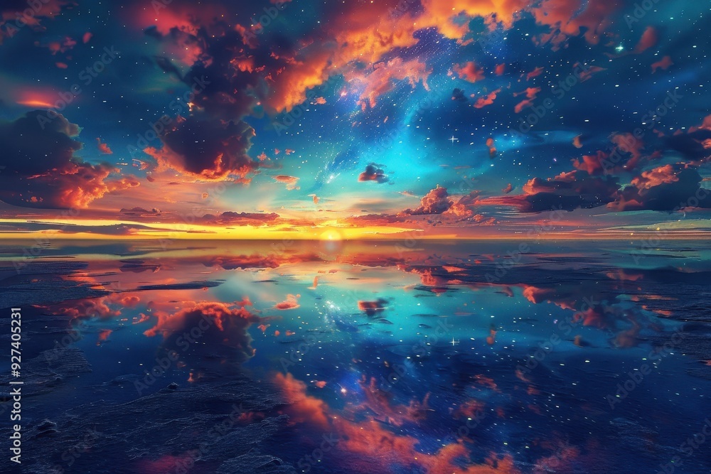 Fototapeta premium Reflective Sky